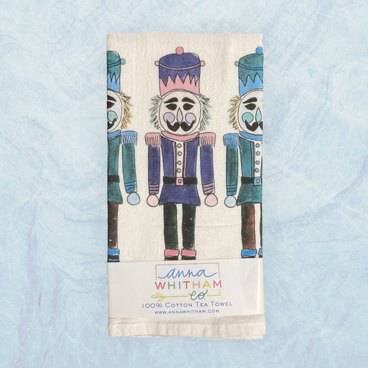 Blue Nutcracker Tea Towel