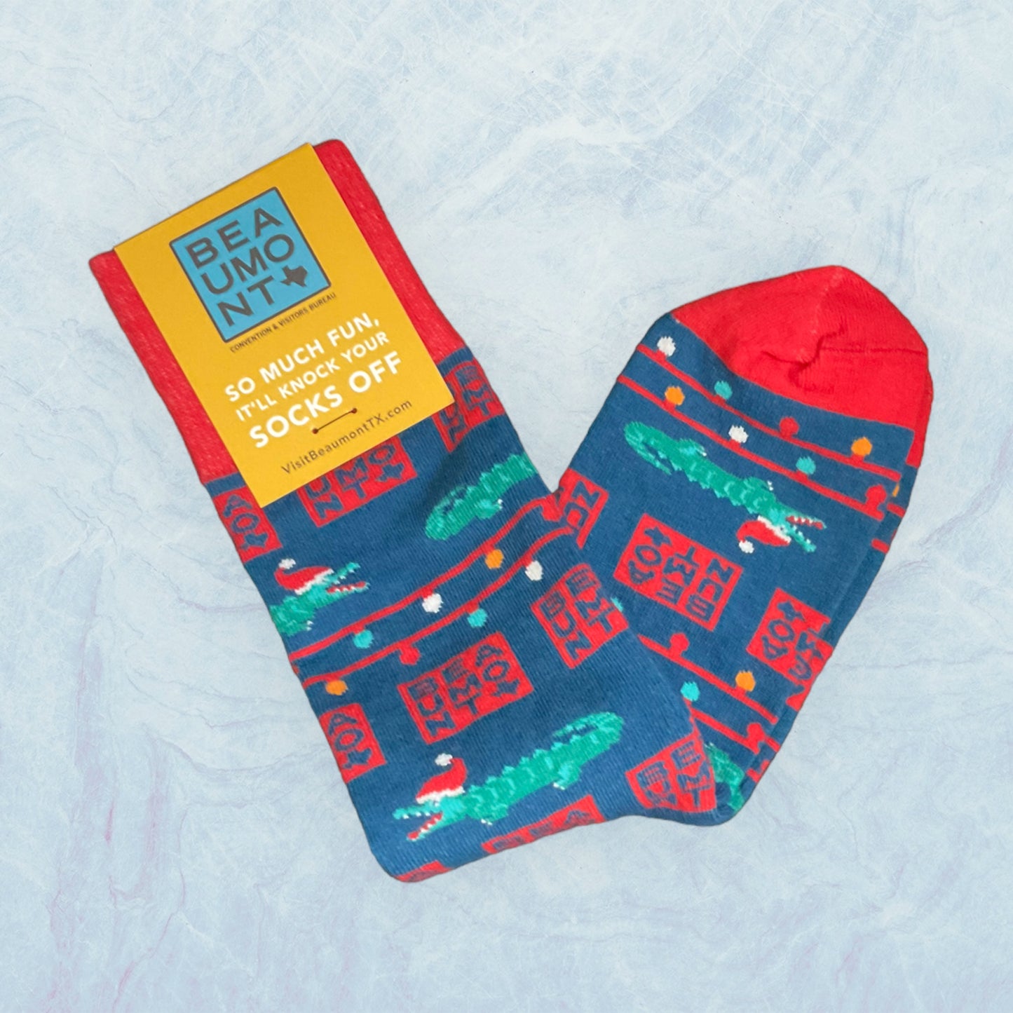 Alligator Christmas Socks